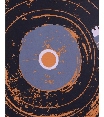 Picture of Noble Fashion Painting Cotton Round Neck T-shirt - Orange NF1009A