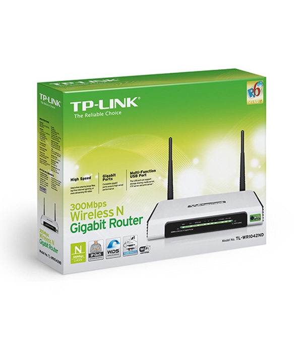 Picture of TP-LINK 300 Mbps Wireless N Gigabit Router TL-WR1042ND EX1020