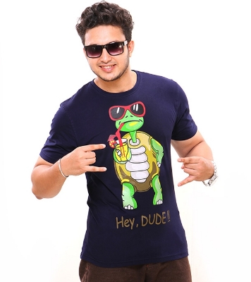 Picture of Noble Fashion Hey Dude Round Neck T-Shirt NF3001