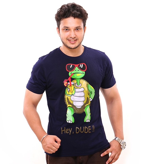 Picture of Noble Fashion Hey Dude Round Neck T-Shirt NF3001