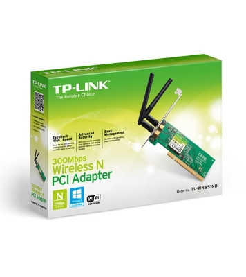 Picture of TP-LINK 300Mbps Wireless N PCI Adapter TL-WN851ND EX1040