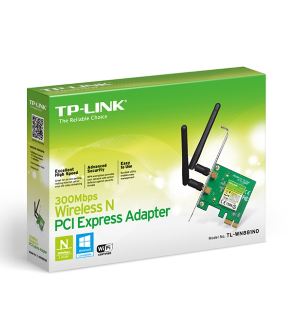 Picture of TP-LINK 300Mbps Wireless N PCI Express Adapter TL-WN881ND EX1041