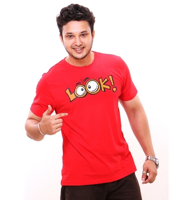 Picture of Noble Fashion Look Round Neck Red T-shirt NF3006