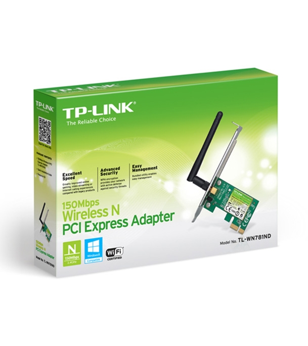 Picture of TP-LINK 150Mbps Wireless N PCI Express Adapter TL-WN781ND