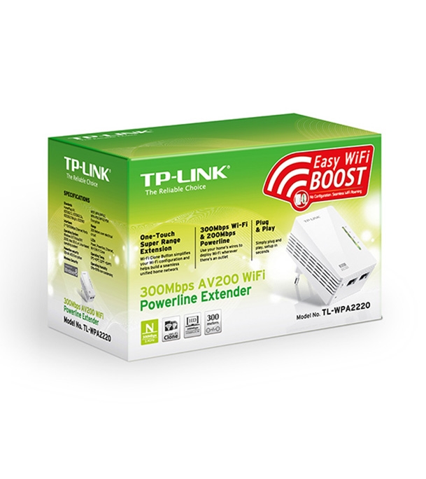 Picture of TP-LINK 300Mbps AV200 Wi-Fi Powerline Extender TL-WPA2220 EX1047