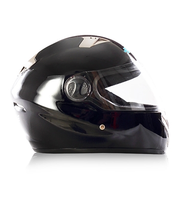Picture of Safe Mate Black Medium Motorcycle Helmet 2F 841