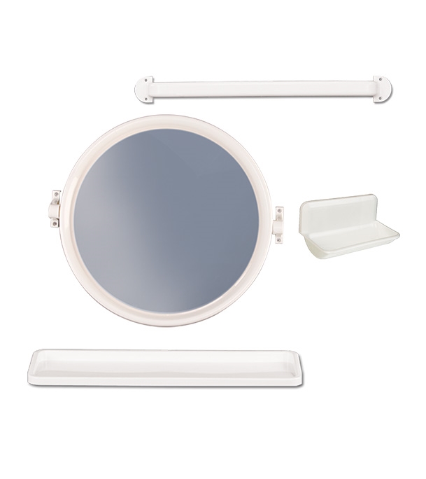 Picture of ABS Round Basin Mirror White