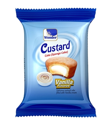 Buy PRAN Wonder Custard Cake Vanilla 25gm Online