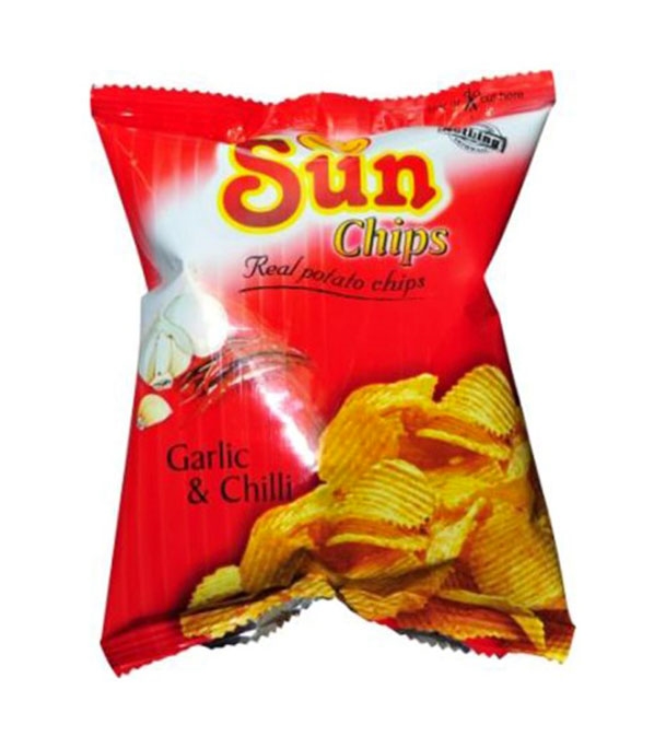 Buy SUN Chips Garlic & Chilli 38 gm Online at Best Price