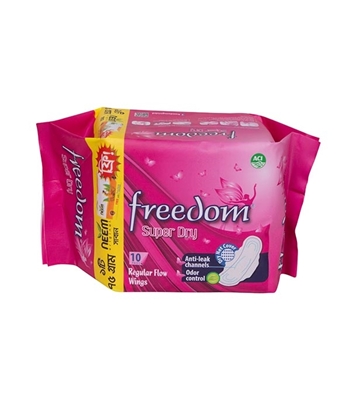 freedom-super-dry-10-pads-regular-flow-wings online