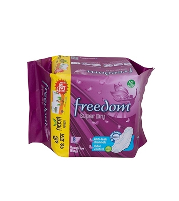 Buy freedom-super-dry-8-pads-heavy-flow-wings online