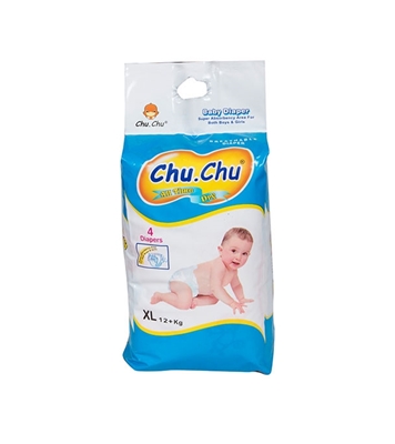 Buy chu-chu-baby-diaper-xl-size-12kg-plus-4-pcs online