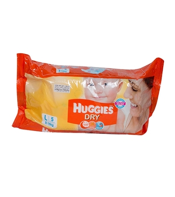 Picture of HUGGIES DRY 5pcs Diapers L Size 8-14kg