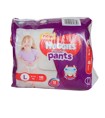 Picture of HUGGIES Wonder Pants 16 pcs L Size 9-14kg