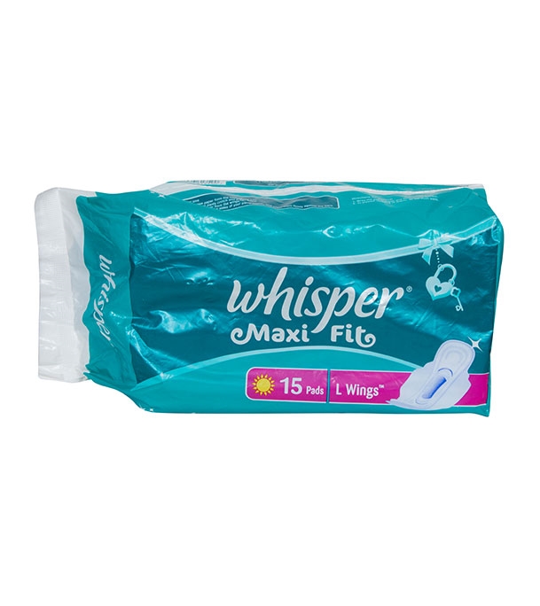 Buy Whisper Maxi Fit 15 Pads L Wings Online