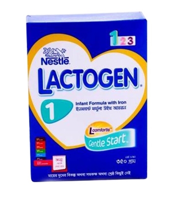 Buy Nestle Lactogen 1 Infant Formula with Iron BIB 350gm Online
