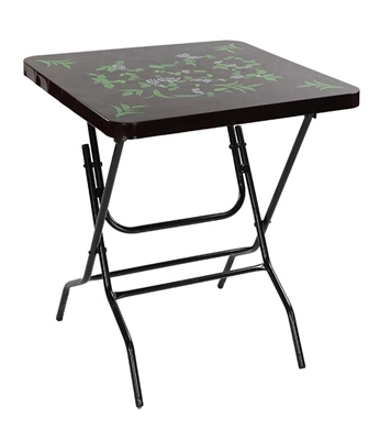 Picture of Royal Coffee Table Steel Leg Printed Elegant Rosewood