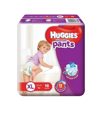 Buy Huggies Wonder Pants Extra Large Size 16 pcs 12-17 kg Online