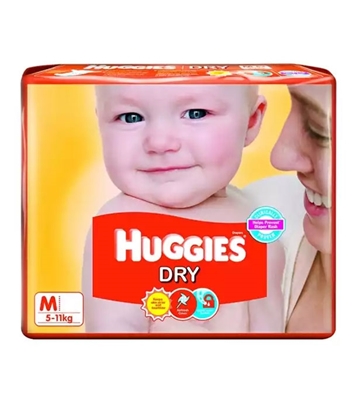 Buy Huggies Dry Medium Size 5 pcs 5- 11 kg Online