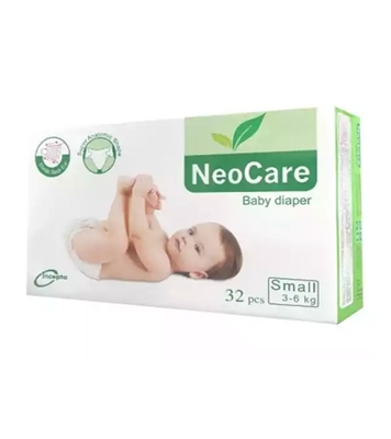 Buy NeoCare Diapers Small Size 32 pcs 3-6 kg Online
