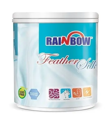 Picture of Rainbow Feather Silk Emulsion Apple White 3.64 Litre