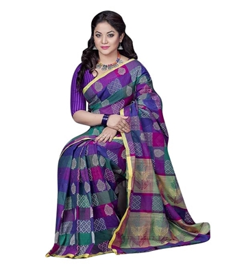 Picture of Woman's Fashionable Maslice Cotton Saree