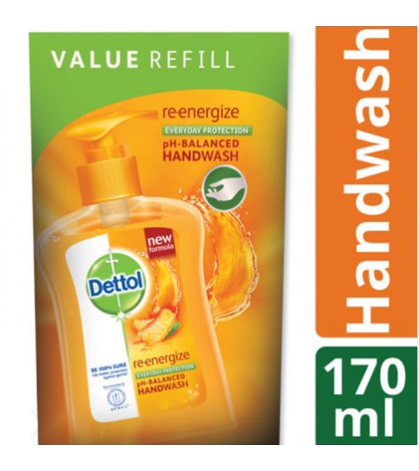 Buy Dettol Handwash Pouch Re-energize 170 ml Online