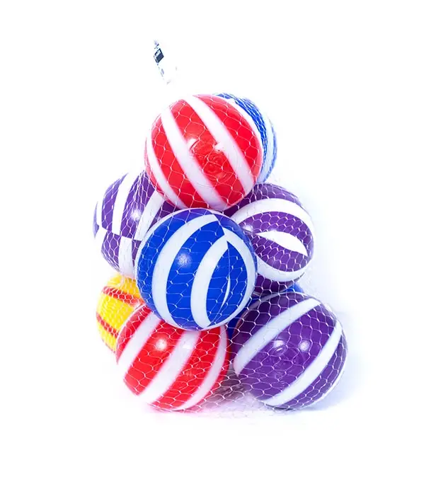 Picture of Double Colored Plastic Kids Ball 10 pcs