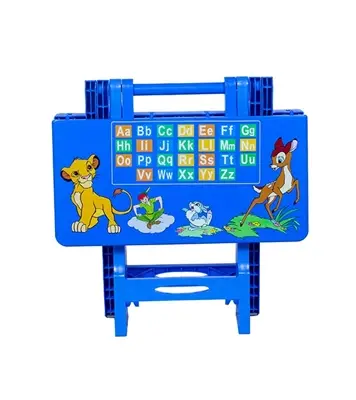 Picture of Baby Folding Table Printed ABC SM Blue
