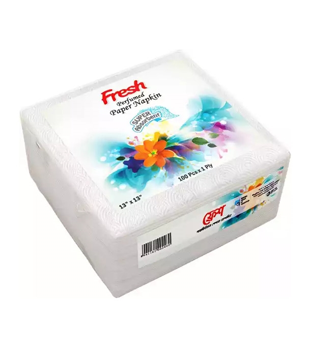 Buy Fresh Paper Napkin Perfumed 80pcs 13”×13” online