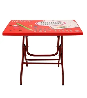 Picture of Baby Reading Table Steel Leg Notebook Red