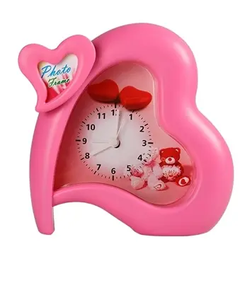 Buy Heart Table Clock Pink Online