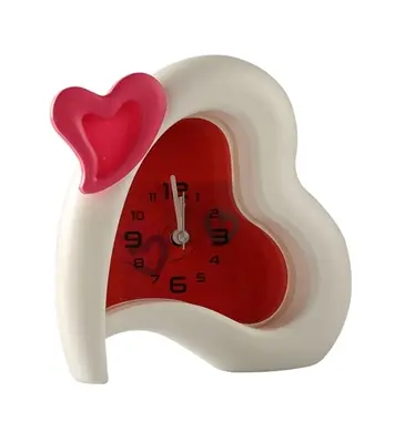 Buy Heart Table Clock Pink Online