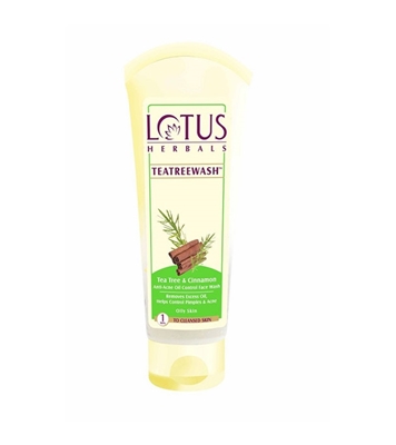 Picture of LOTUS Tea Tree & Cinnamon Oil Control Face Wash 120gm