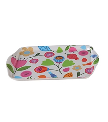 Buy Italiano Assorted Design Tray 11.5" Flowers-Online at Best Price