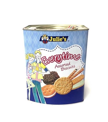 Buy Julies Everytime Assorted Biscuit Tin 530gm Online at Best Price