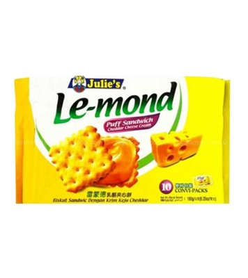 Buy Julies Le-mond Puff Sand. Ched. Cheese 180g Online at Best Price