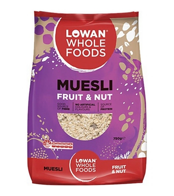 Buy Lowan Muesli Fruit & Nut 750gm Online at Best Price