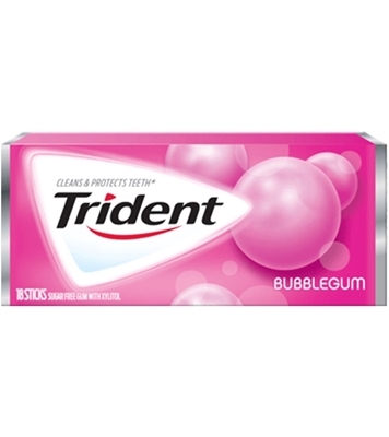 Buy Trident Gum Bubblegum 18 Stick USA online