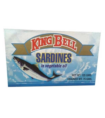Buy king-bell-sardines-in-vegetable-oil-125-gm Online