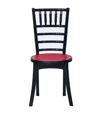 Buy Classic Art Chair Solid Black &  Red Online