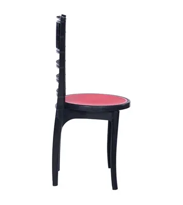 Buy Classic Art Chair Solid Black &  Red Online