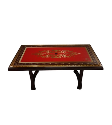 Buy Decorate Table 6 Seat Plas/Leg Print Rock 1 RW Online 