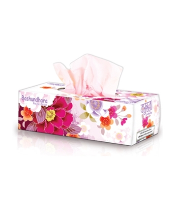 Buy Bashundhara Facial Tissue 100x2 Sheet Online