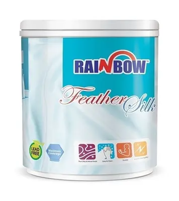 Buy Rainbow Feather Silk Emulsion Apple White 3.64 Litre Online