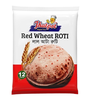 Buy Jhatpot Lal Atta Roti(12 Pcs) 480 Gm Online