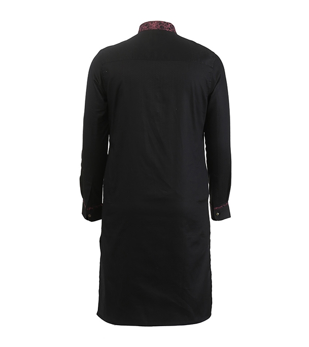Buy Men's Stylish Cotton Panjabi Black Online