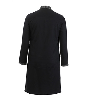 Buy Men's Stylish Cotton Panjabi Black White Style Online