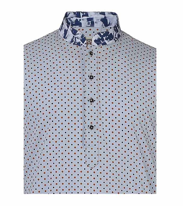 Buy Men's Stylish Cotton Panjabi Ball Blue Online