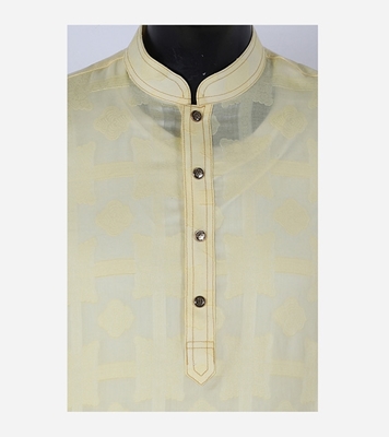 Buy Men's Stylish Cotton Panjabi Light Ivory Online